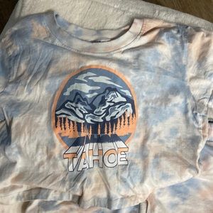 Pjs crop top and shorts M